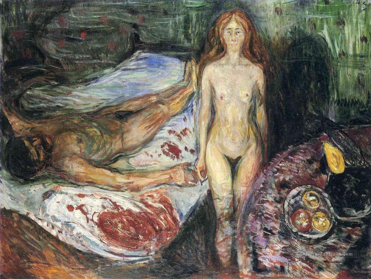mort de marat i 1907 Edvard Munch Peintures à l'huile